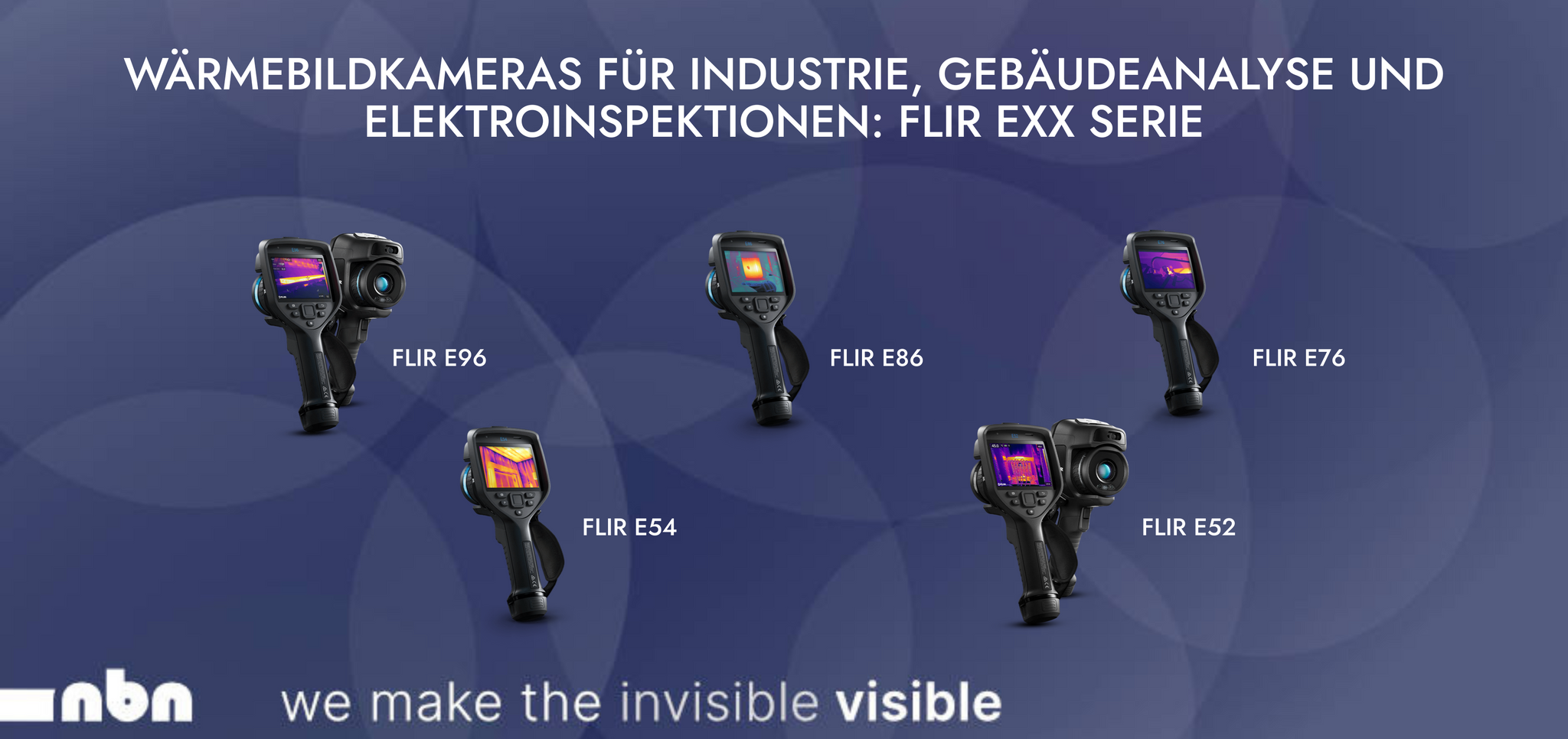 Wärmebildkameras für Industrie, Gebäudeanalyse und Elektroinspektionen: FLIR Exx Serie